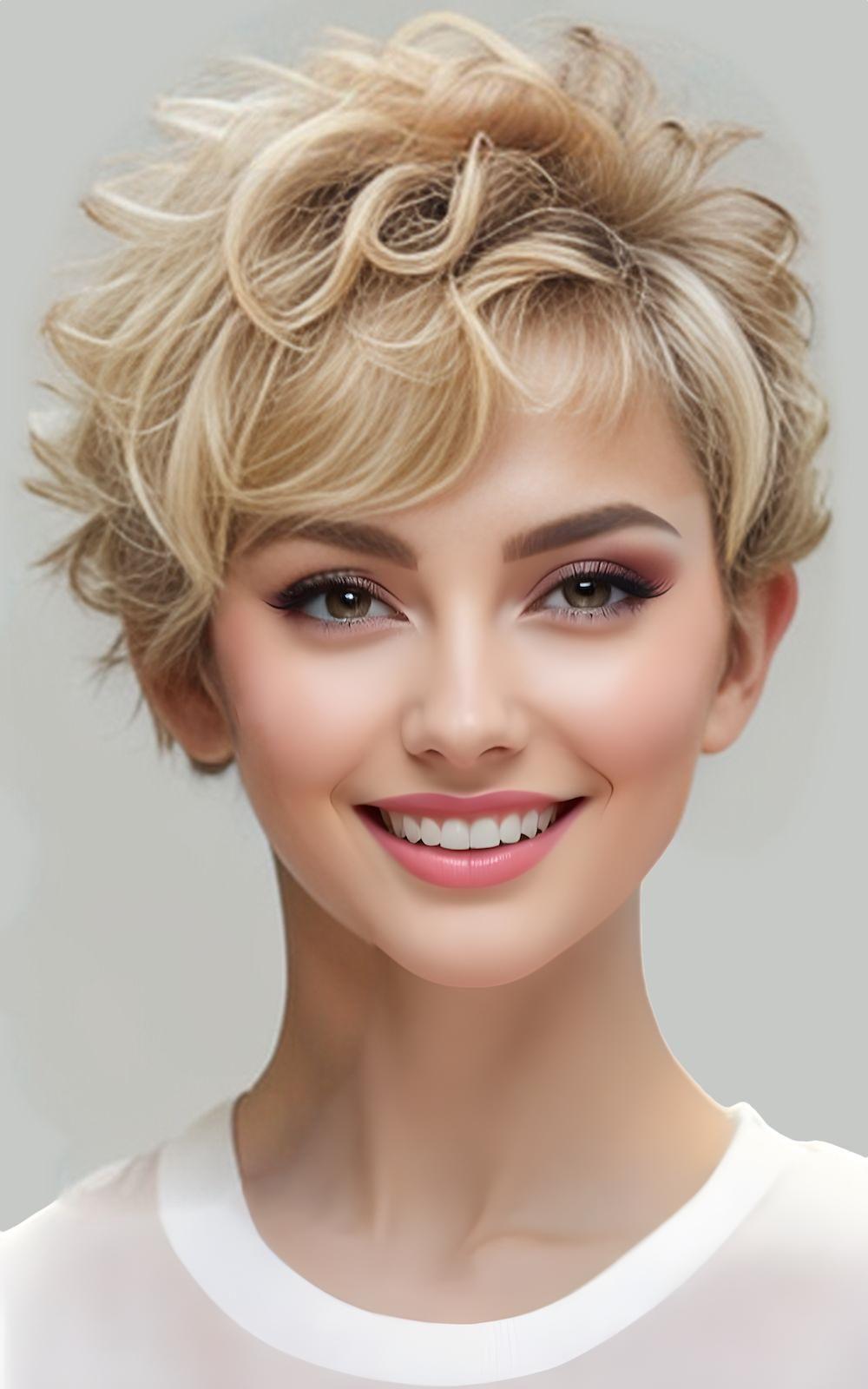 Short Curly Pixie