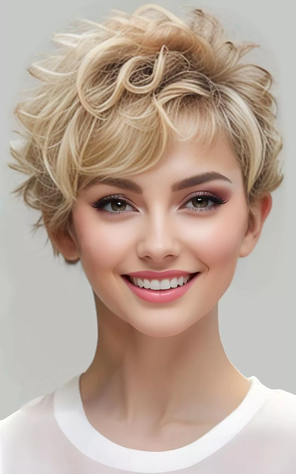 Short Curly Pixie