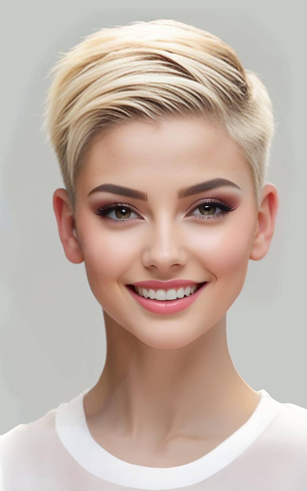 Short Pixie with Shaved Sides