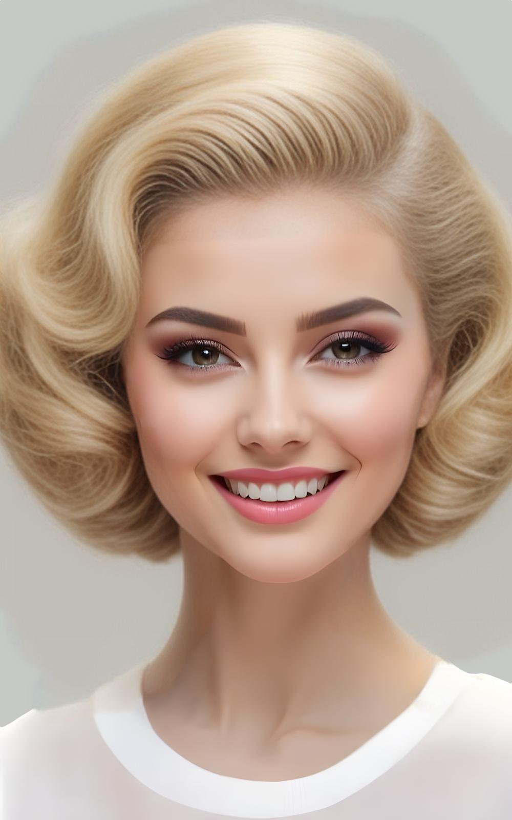 Wavy French Bob (1920s Vibe)